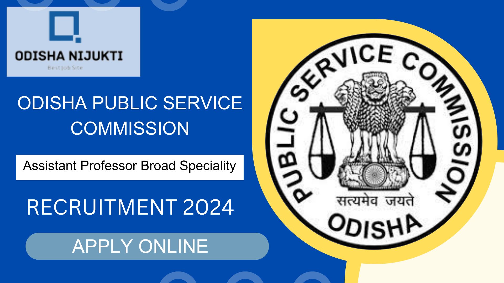 OPSC-Assistant-Professor-Broad-Speciality-Recruitment-2024-Apply-Now